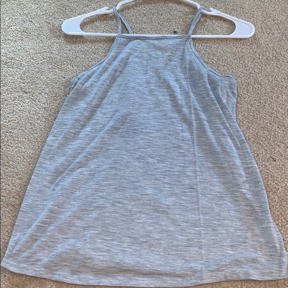 Plain grey tank top